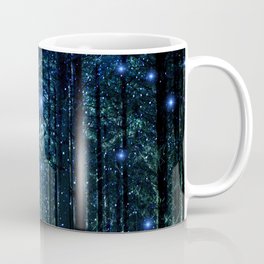 Magical Woodland Kaffeebecher | Woodland, Glow, Forrest, Galaxy, Glowing, Cool, Christmas, Graphicdesign, Blue, Gift 
