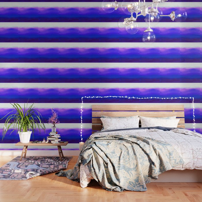 Peace 1 Blue Landscape Abstract Wallpaper By Laurabethlove Society6