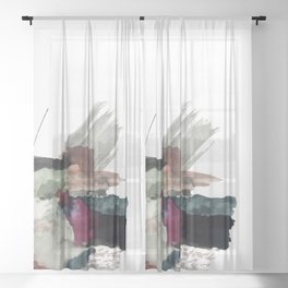 Begin [3]: a minimal abstract mixed media piece Sheer Curtain