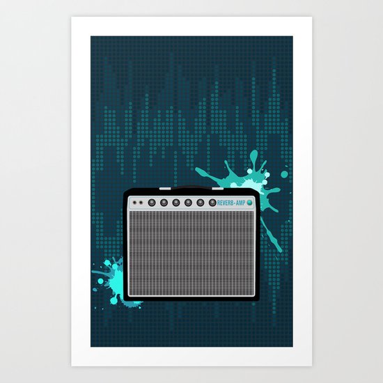Reverb Electric Amplifier Art Print