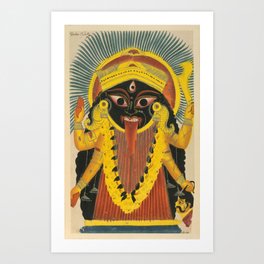Kali Goddess Vintage Art Print