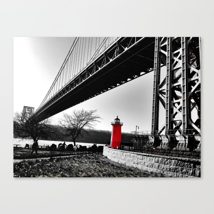 The Little Red Lighthouse - George Washington Bridge NYC Canvas Print