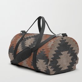 aztec neutrals - inkwell & taupe Duffle Bag