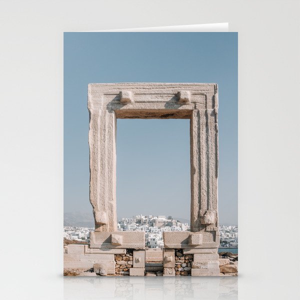 Portara to Greece | Temple of Apollo on the Island of Naxos, Cycladic Islands | Summer Travel Photography Stationery Cards