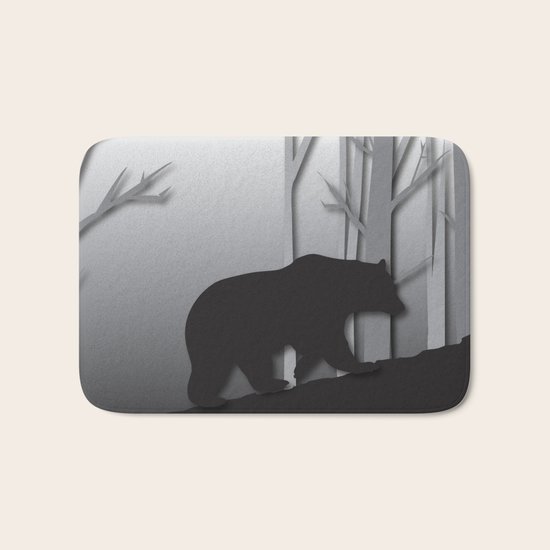 Walking Bear Bath Mat