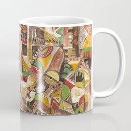 My Best Friend painting of tranquil African village life Coffee Mug