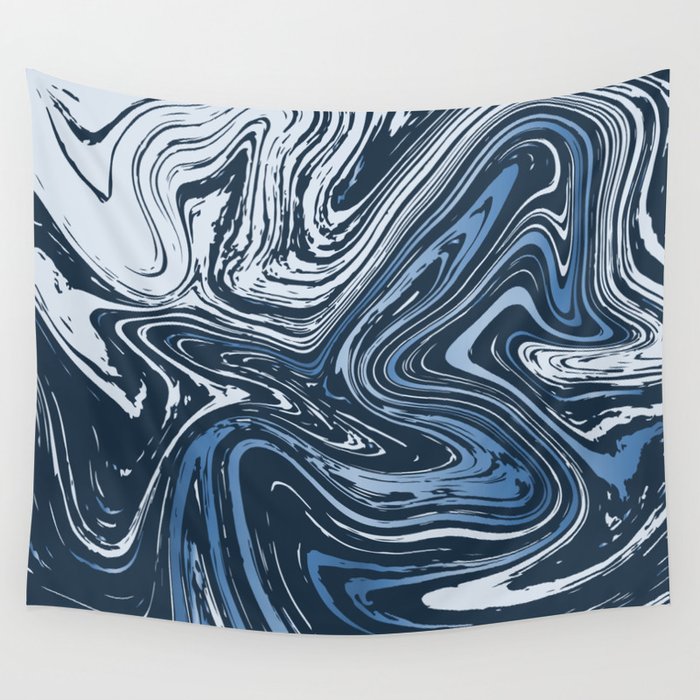 Navy top blue tapestry