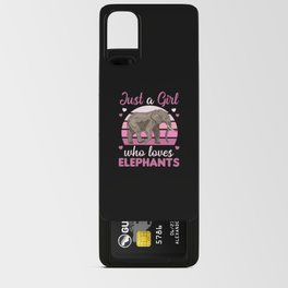 Just A Girl who Loves Elephants Sweet Elephant Android Card Case