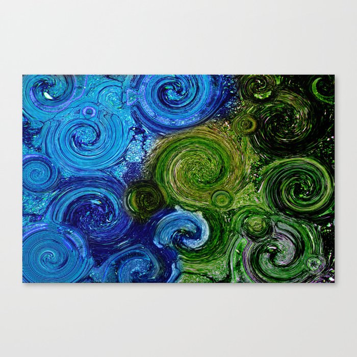 Greens and Blues Canvas Print