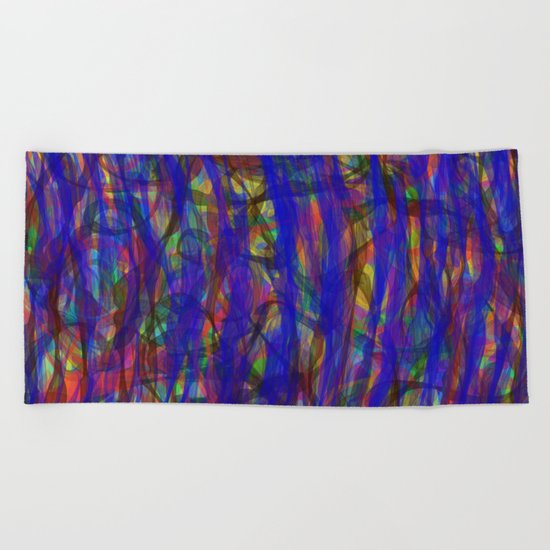 Blue Intensity Beach Towel