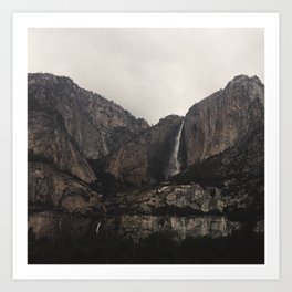 Yosemite Falls Art Print | Landscape, Nature, Photo, Digital 