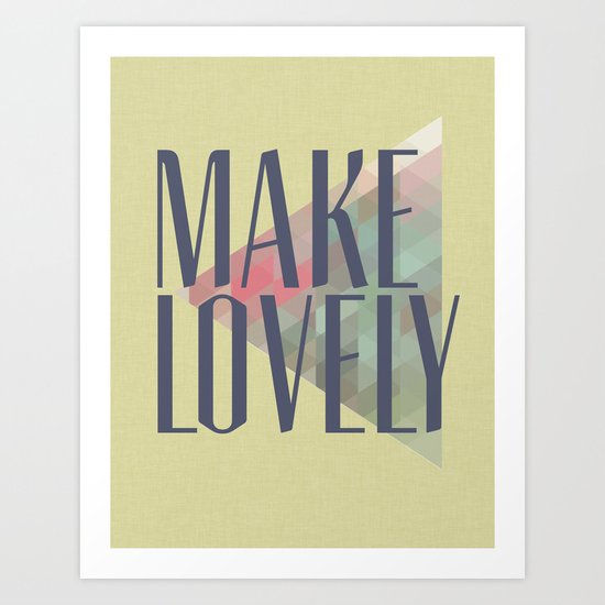 Make Lovely // Leaf Art Print