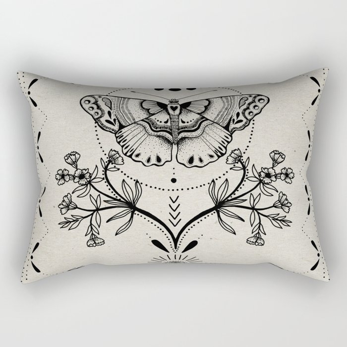 Magical Moth Rectangular Pillow
