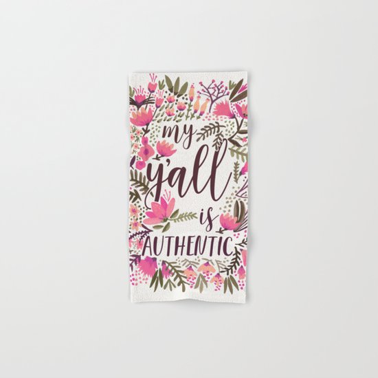 My Y'all is Authentic – Vintage Palette Hand & Bath Towel