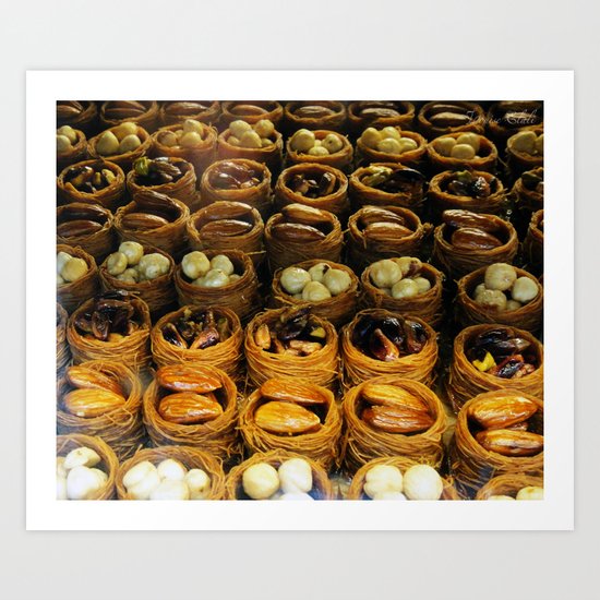 turkish sweets Art Print