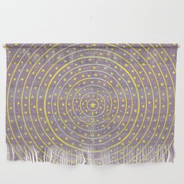 Concentric solar disc in purple Wall Hanging