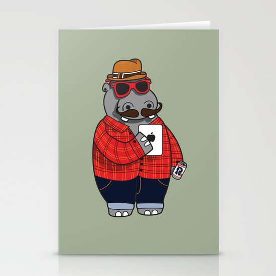 Hipposter Stationery Cards