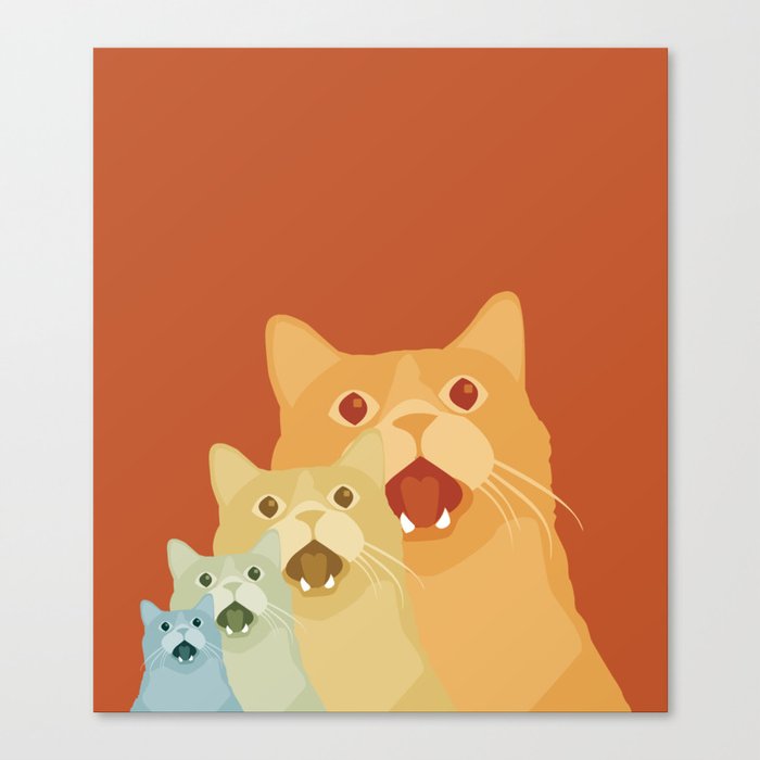 Shock and Awww Canvas Print