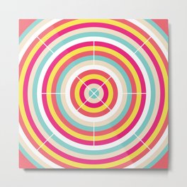 Circular motions of life Metal Print | Circle, Pretty, Emociones, Digital, Cream, Graphicdesign, Pattern, Light, Pink, Pastel 