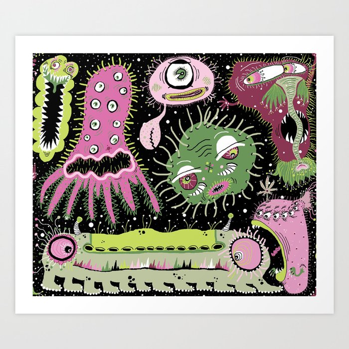 Cosmic Cooties Art Print
