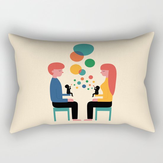 Soul Communication Rectangular Pillow