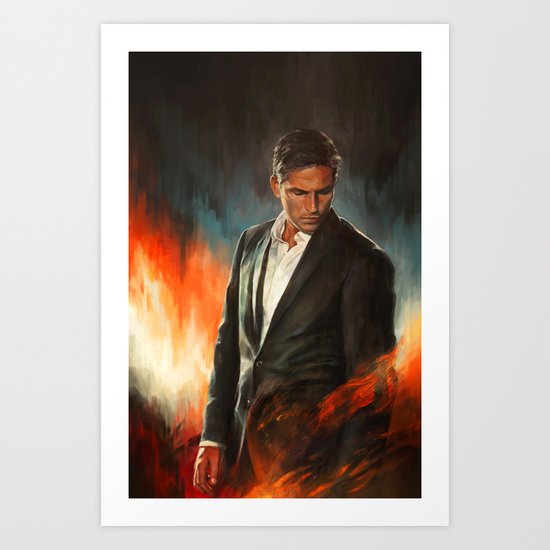He Who Fights Monsters Art Print