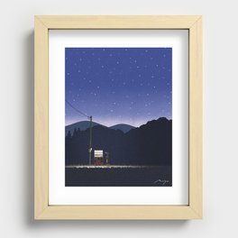 Vending Machine at Night (2020) Recessed Framed Print