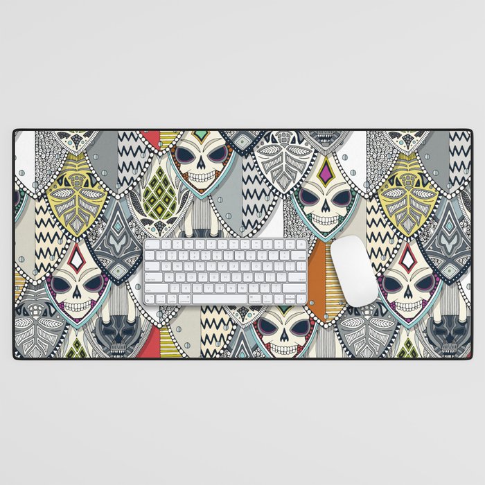 gothic shields Desk Mat