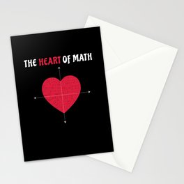 The Heart Of Math Valentine's Day Math Stationery Card