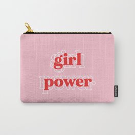Girl Power // in Pink Red Carry-All Pouch