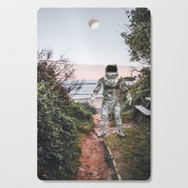 Astronaut at the Beach | Coastal Sunrise Cutting Board