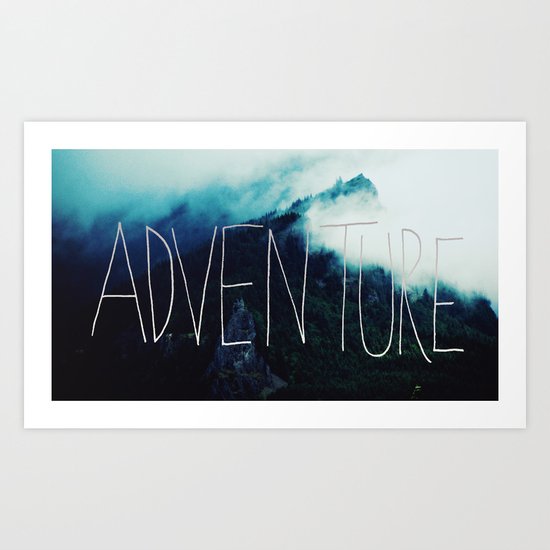 Adventure Mountain Art Print