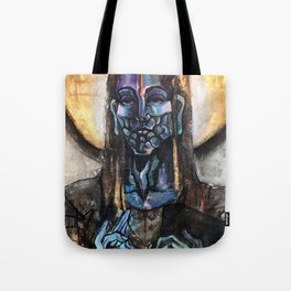 He stands at the door and knocks. Tote Bag