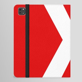 Letter X (White & Red) iPad Folio Case