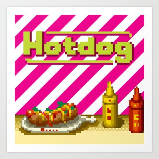 hotdog Art Print