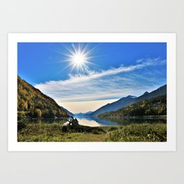Sunburst over Nahku Bay, Alaska Art Print