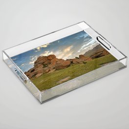 Amazing Rock Formations of the Tarryall Mountains  Acrylic Tray