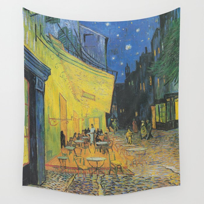 Cafe Terrace at Night,  Vincent van Gogh Wall Tapestry