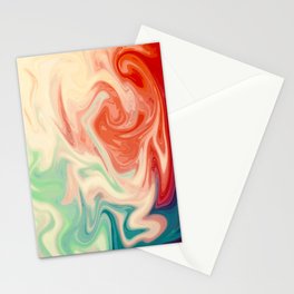 Abstract Marble Painting Stationery Card