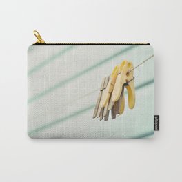 Pegs by a beach hut Carry-All Pouch