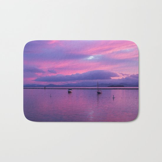 evening pastels Bath Mat