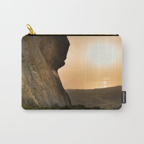ISLAND STORIES XVIII Mountain Sunset view Carry-All Pouch
