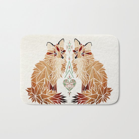 fox love Bath Mat