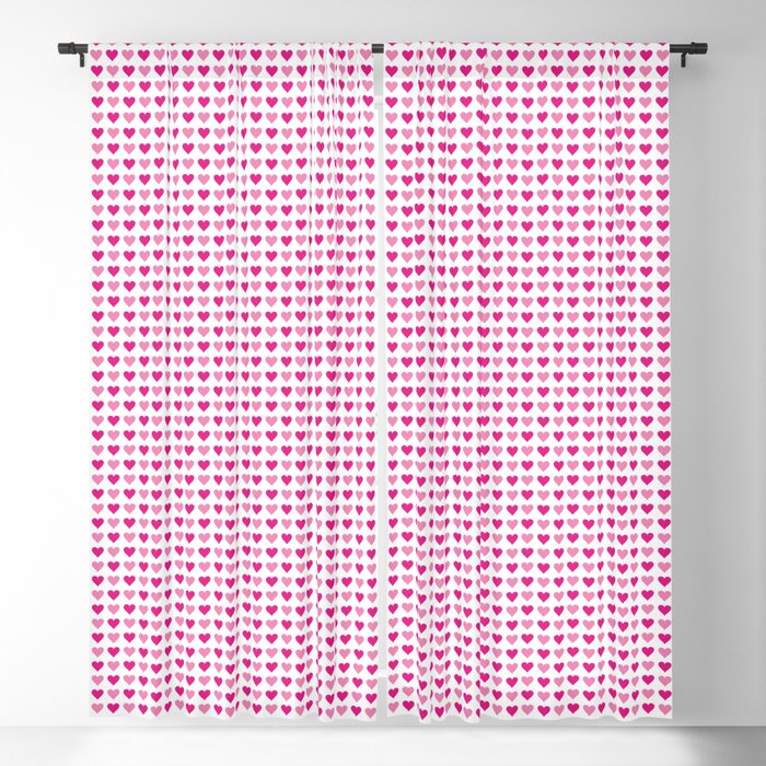 Pink Hearts No. 1 | Heart Pattern | Love Hearts | Patterns | Love | Romance | Valentines Blackout Curtain
