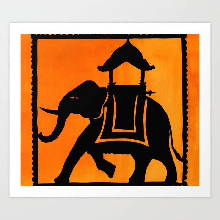Download Elephant Paper Cut Out Art Print By Andysartworks Society6