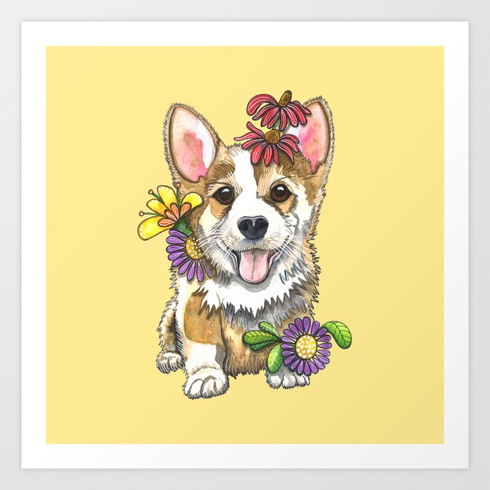 Corgi Cutie Art Print