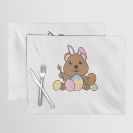 Cute Quokka Easter With Easter Eggs As Easter Placemat