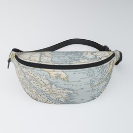 Vintage Map of the Chesapeake Bay (1901) Fanny Pack