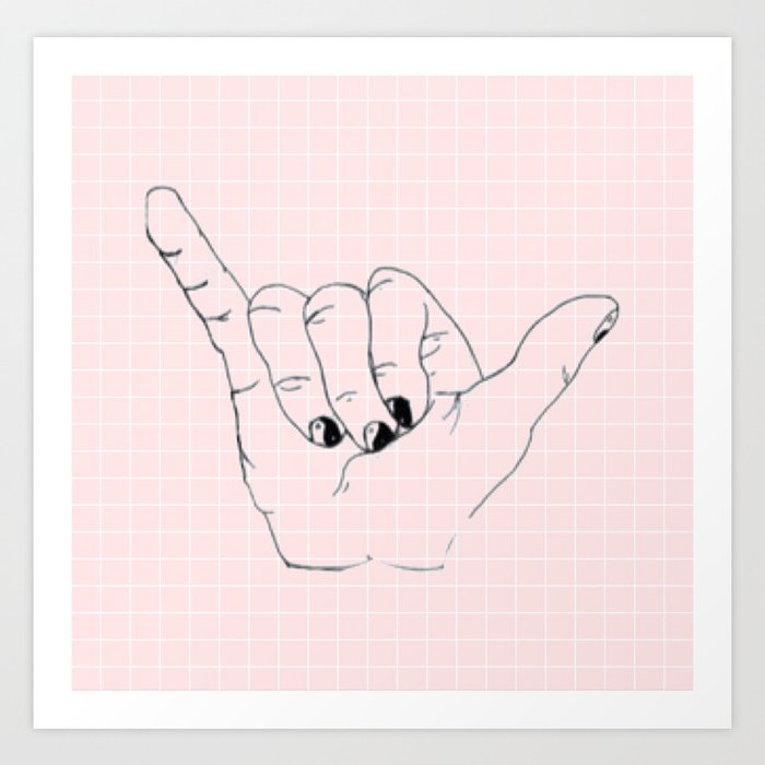 Shaka brah Art Print by Lydia bonello | Society6