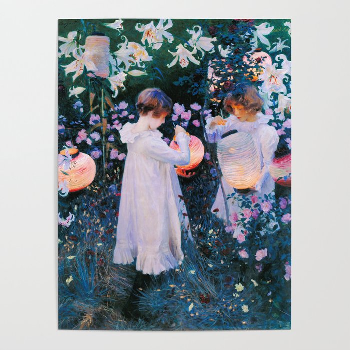 John Singer Sargent - Carnation, Lily, Lily, Rose Poster